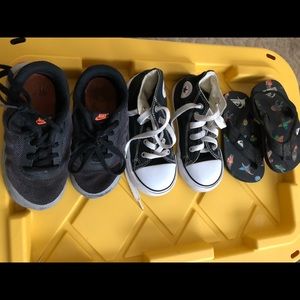 3 pairs toddler boy shoes